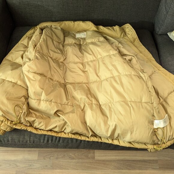 We The Free Duvet Bomber Jacket | Tan Brown Mustard | Oversized - Picture 4 of 12